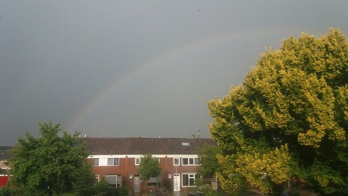 Regen en onweer boven Dalfsen - Foto: Eigen geleverde foto