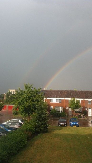 Regen en onweer boven Dalfsen - Foto: Eigen geleverde foto