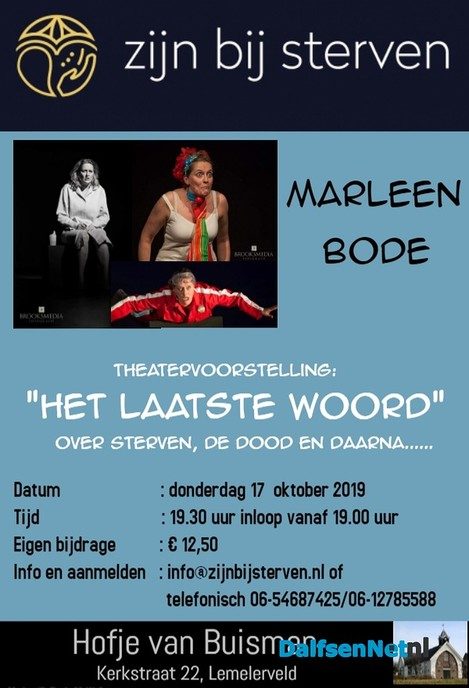 Theatervoorstelling Het Laatste Woord - Foto: Ingezonden foto