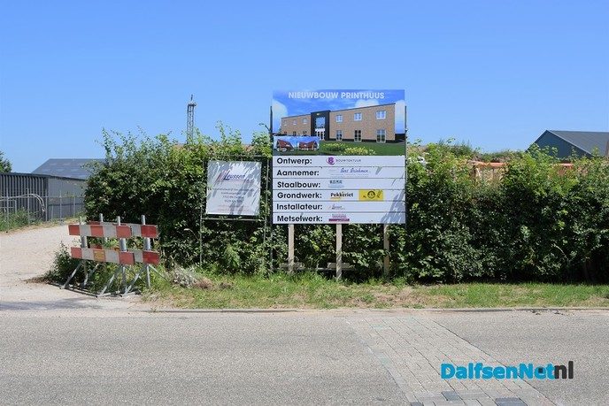 Hier bouwt Printhuus, aan de Wannestraat in Dalfsen - Foto: Johan Bokma
