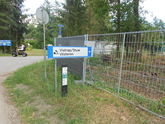 Natuurlijk ging de fiets richting de stuw