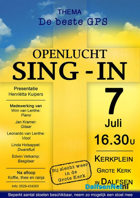 Openlucht Sing-in Dalfsen - Foto: Ingezonden foto