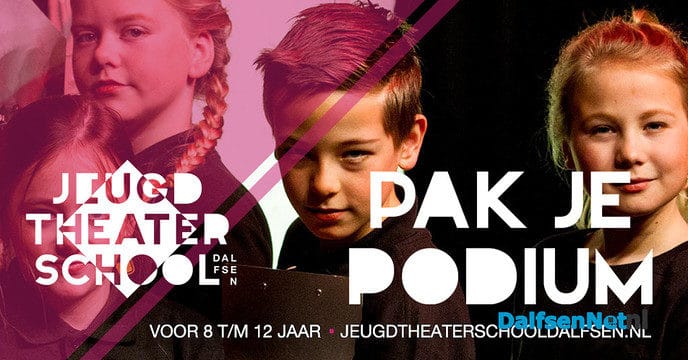 Pak je podium bij jeugdtheaterschool Dalfsen - Foto: Ingezonden foto