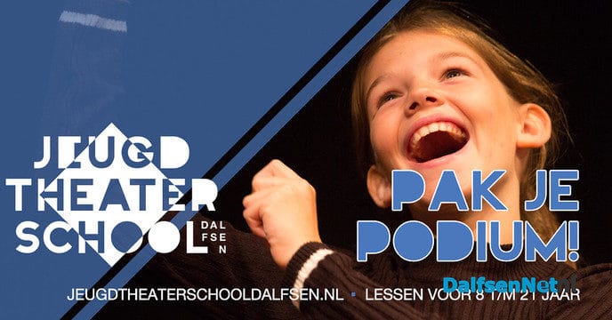 Pak je podium bij Jeugdtheaterschool Dalfsen - Foto: Ingezonden foto
