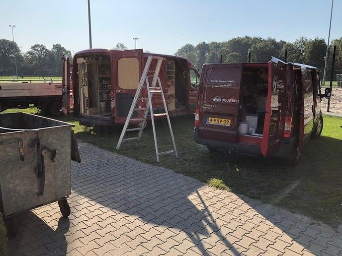 Sportpark Gerner spic en span na warme klussendag