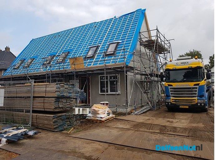 Nieuwbouw Weerdhuisweg in Lemelerveld schiet op - Foto: Ingezonden foto