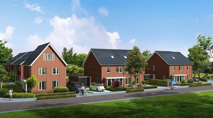 Graafwerkzaamheden gestart voor de bouw van 12 woningen