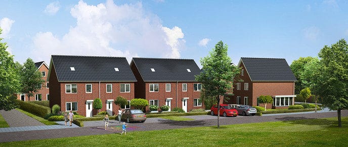 Graafwerkzaamheden gestart voor de bouw van 12 woningen