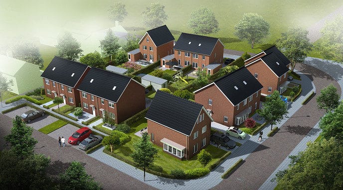 Graafwerkzaamheden gestart voor de bouw van 12 woningen