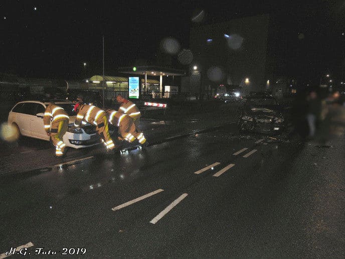 Aanrijding BP pompstation Rondweg