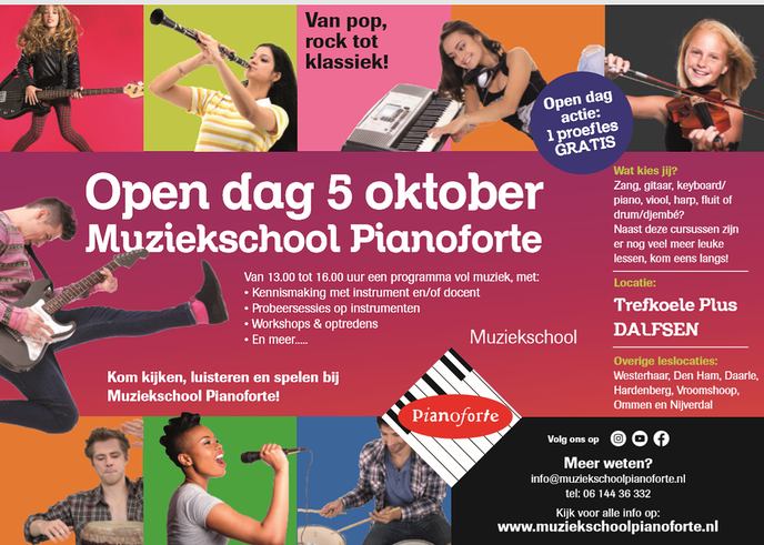 Open dag Muziekschool in Dalfsen