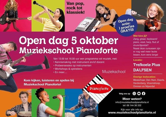 Open dag Muziekschool Pianoforte