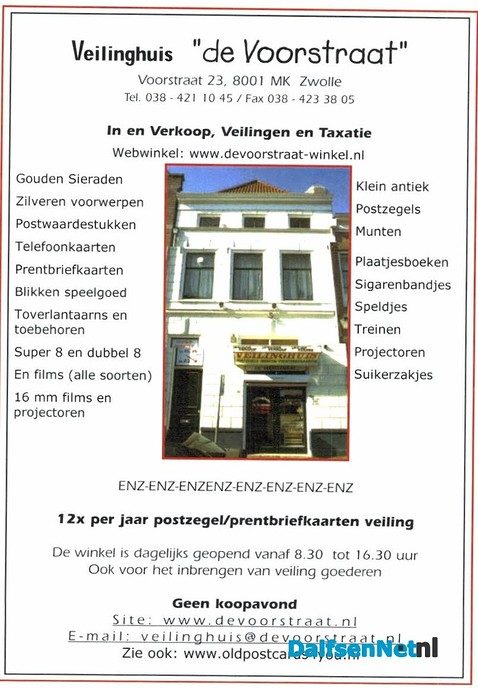 Veilinghuis de Voorstraat Zwolle - Foto: Ingezonden foto