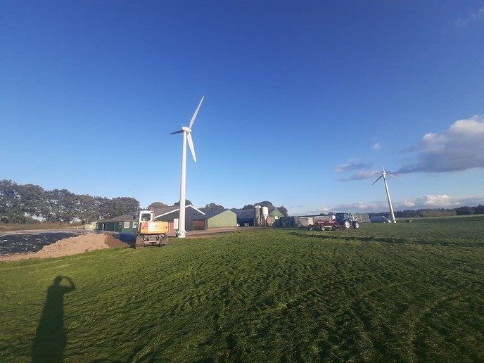 Windturbines geplaatst aan de Herfterweg - Foto: Ingezonden foto