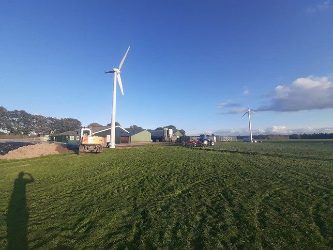 Windturbines geplaatst aan de Herfterweg - Foto: Ingezonden foto
