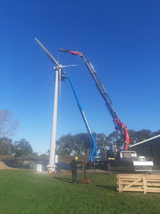 Windturbines geplaatst aan de Herfterweg - Foto: Ingezonden foto