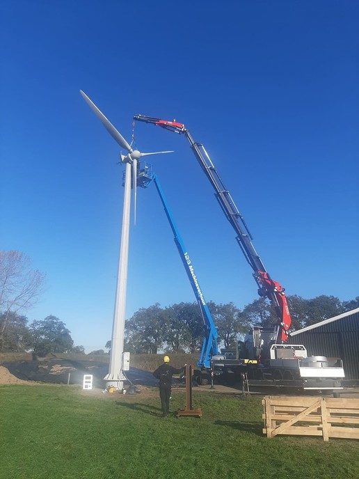 Windturbines geplaatst aan de Herfterweg - Foto: Ingezonden foto