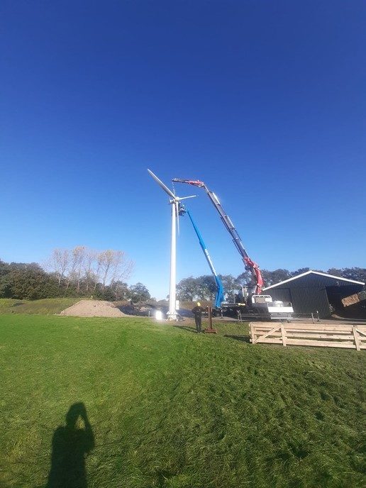 Windturbines geplaatst aan de Herfterweg - Foto: Ingezonden foto