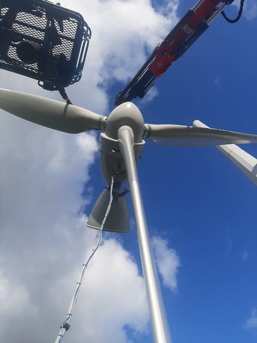 Windturbines geplaatst aan de Herfterweg - Foto: Ingezonden foto