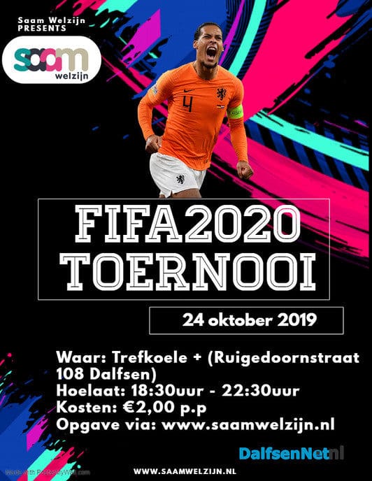 Laatste plekken vrij FIFA 20 toernooi - Foto: Ingezonden foto