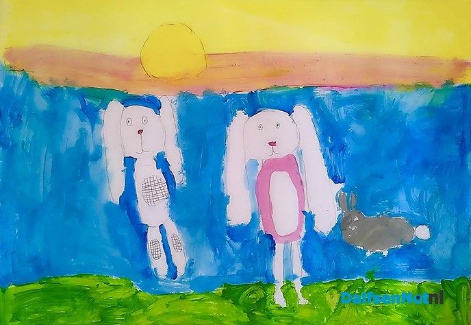 Kunst uit het Kinderatelier in Dalfsen - Foto: Ingezonden foto