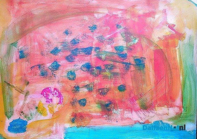 Kunst uit het Kinderatelier in Dalfsen - Foto: Ingezonden foto