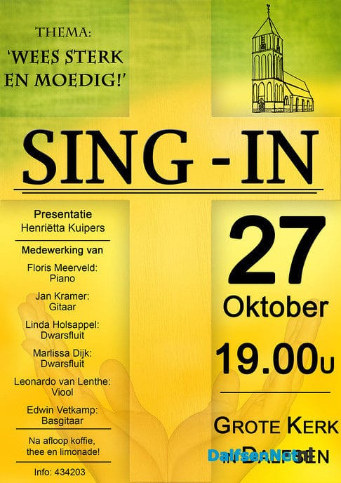 Sing-in Grote Kerk Dalfsen - Foto: Ingezonden foto