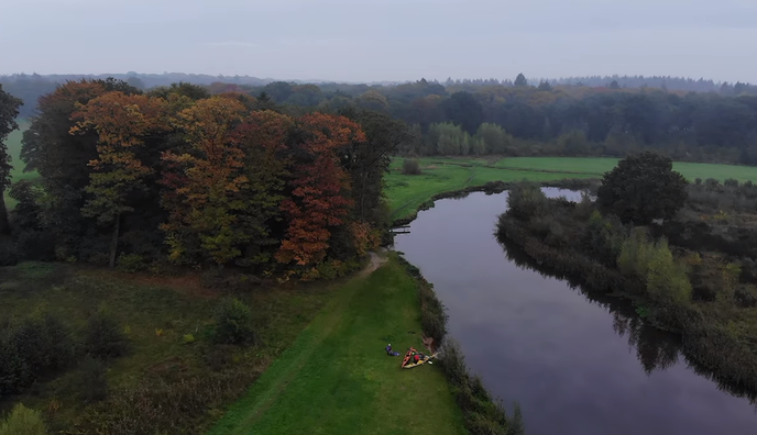 Nu filmpje van de kanolui op de Regge, met ook drone beelden - Foto: Eigen geleverde foto