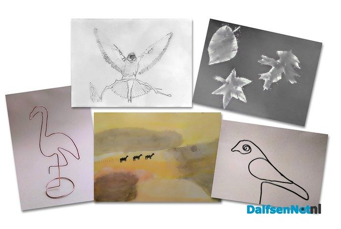 Kunst uit het Kinderatelier in Dalfsen - Foto: Ingezonden foto