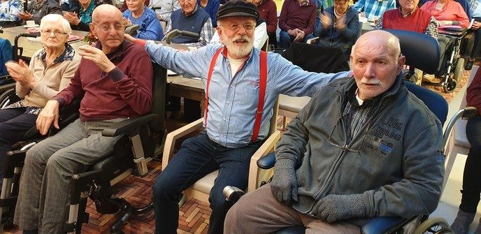 Ontmoeting met 2 oud leden van de Stuwzangers                      – - Foto: Eigen geleverde foto
