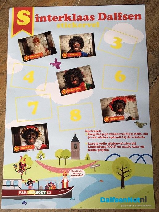 Sint en Piet plaatjes actie van Ondernemend Dalfsen! - Foto: Ingezonden foto