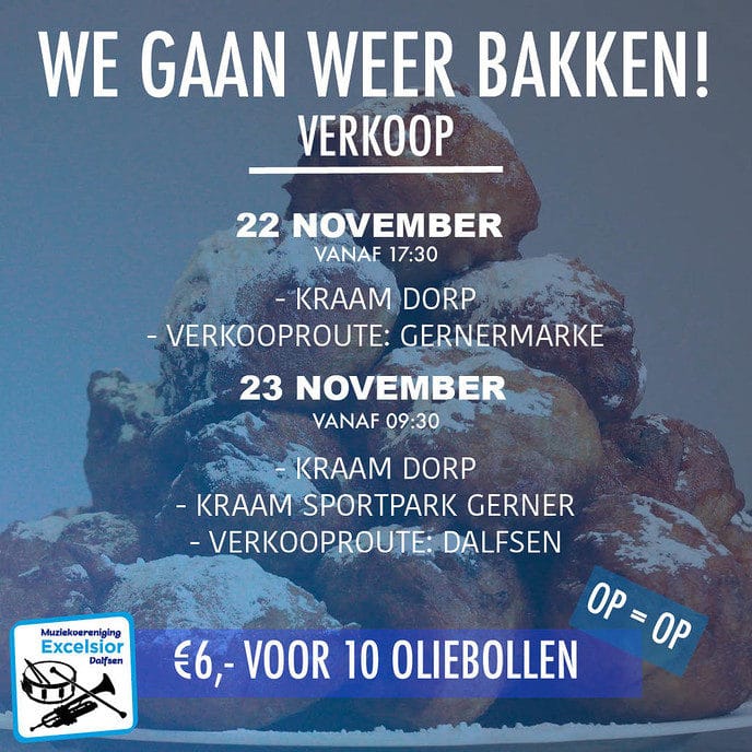 Ze zijn er weer! Muzikale oliebollen - Foto: Eigen geleverde foto