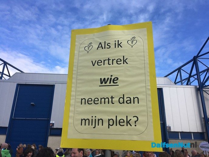 Dalfser scholen staakten - Foto: Ingezonden foto