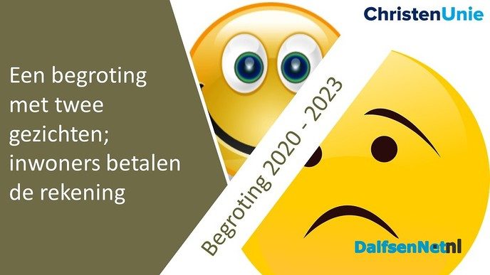 Een begroting met twee gezichten. Wie betaalt dit? - Foto: Ingezonden foto