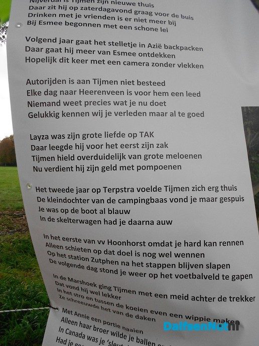 Ondanks de regen toch vrolijk gebeuren Heinoseweg