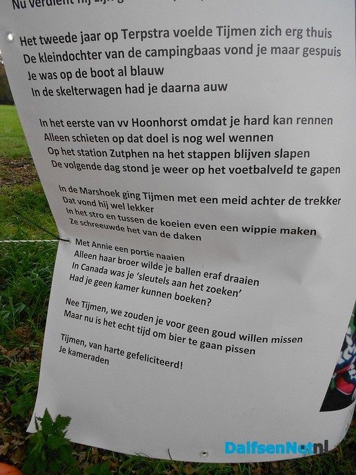Ondanks de regen toch vrolijk gebeuren Heinoseweg