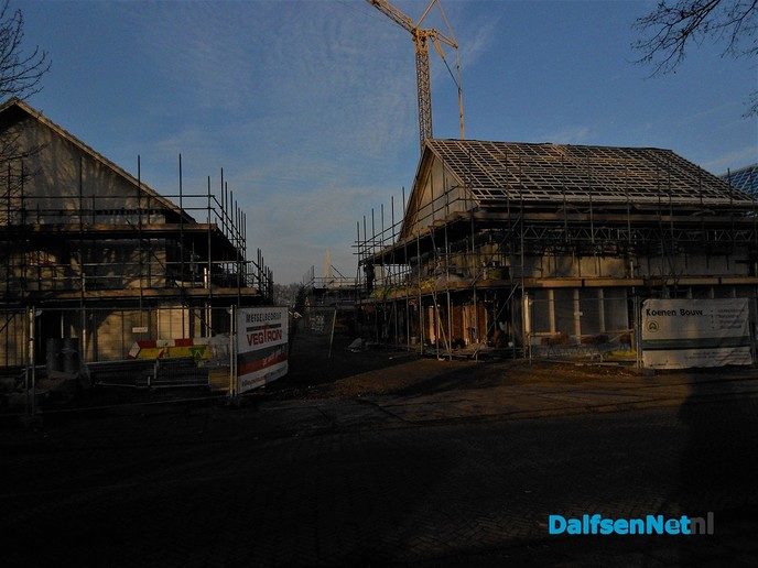 Bouw Kleine Veer, je ziet het al van ver