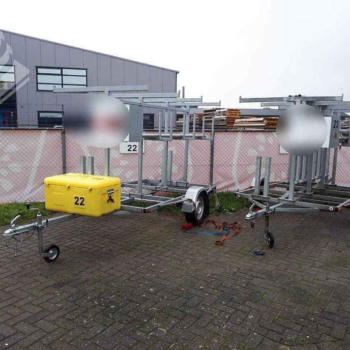 Diefstal aanhangers - Foto: Politie