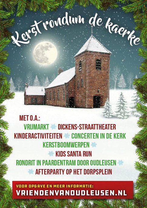 Kerst rondum de Kaerke een prachtig evenement in Oudleusen.