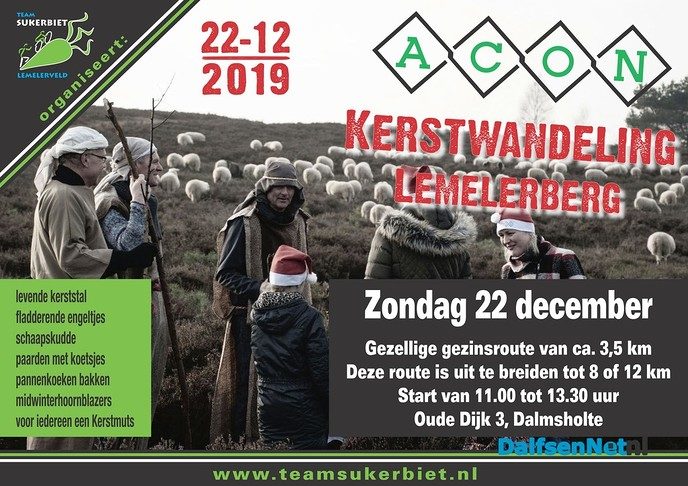 22 dec. kerstwandeling Sukerbiet - Foto: Ingezonden foto