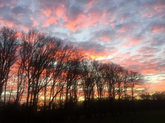 Zonsopkomst in Hessum - Foto: Ingezonden foto