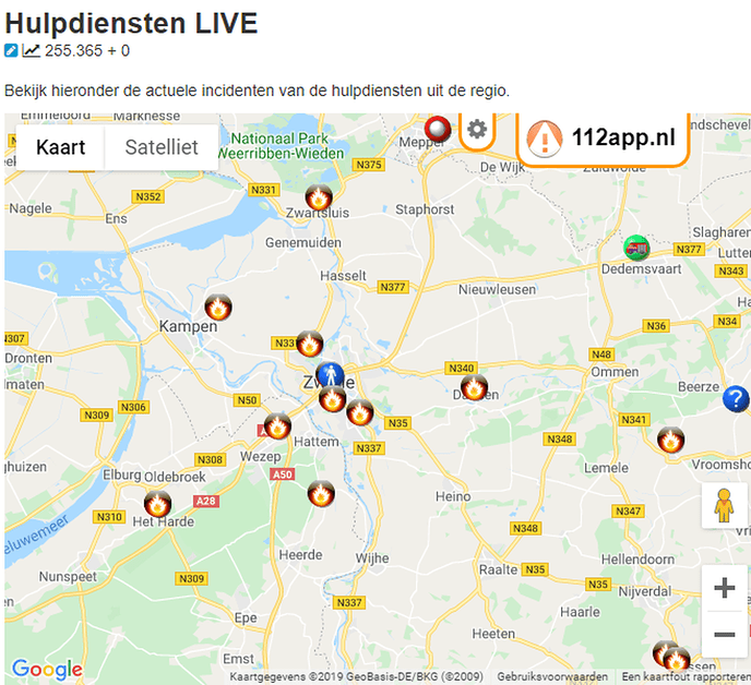 De brandweer is nu al redelijk druk
