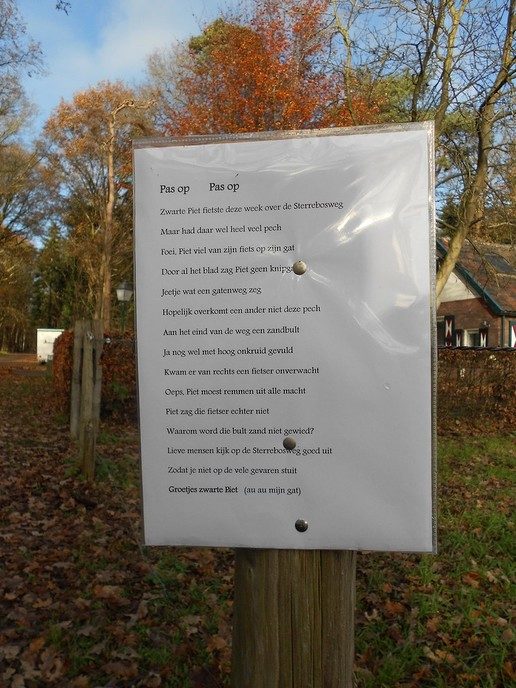 Paalpost, niet van een zeurpiet