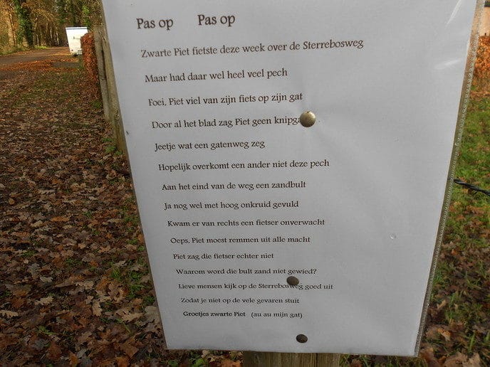 Paalpost, niet van een zeurpiet