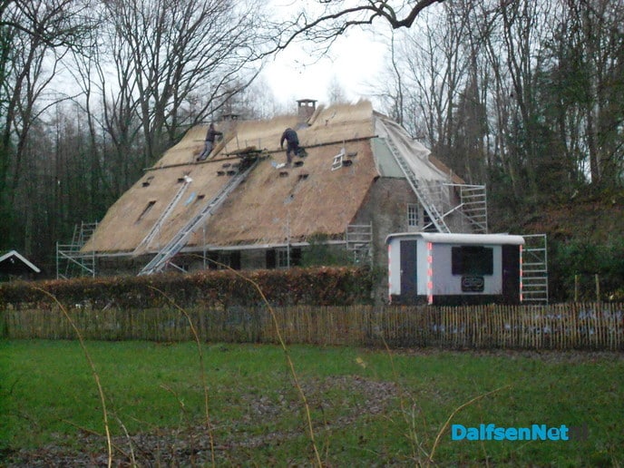 Nieuw (rieten) dak huize Goldsteen