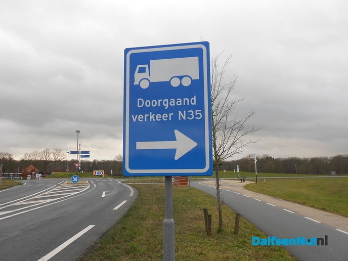 Vrachtverkeer andere route, maar wegschade blijft