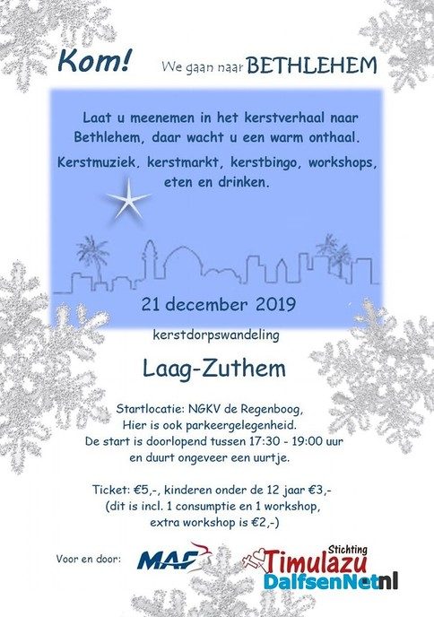 Kerstdorpwandeling Laag Zuthem - Foto: Ingezonden foto