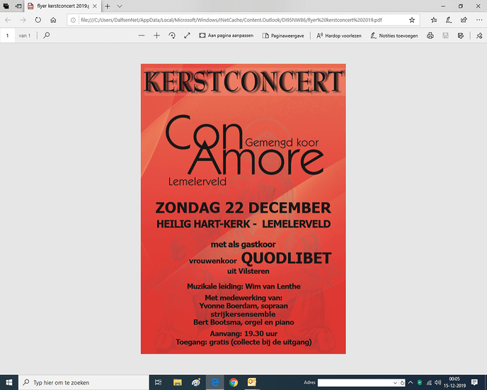 Kerstconcert Con Amore - Foto: Eigen geleverde foto