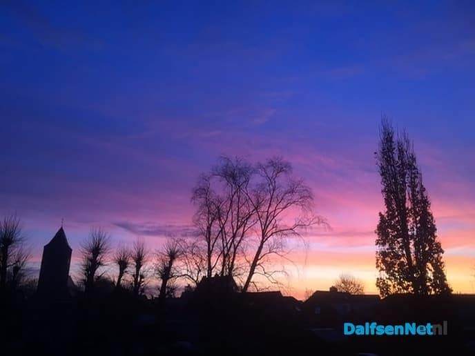 Ochtendgloren vanuit Dalfsen centrum - Foto: Ingezonden foto