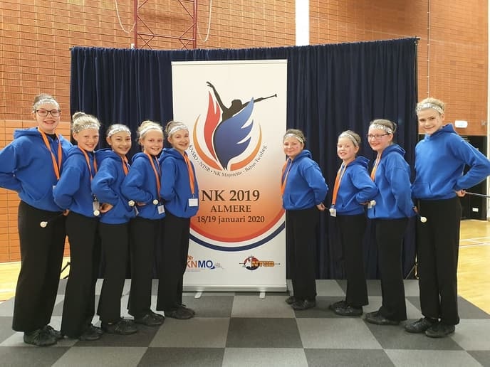 Majorettes Polyhymnia succesvol op NK - Foto: Eigen geleverde foto